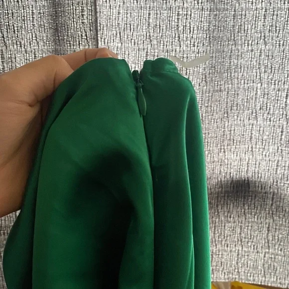 NWT MESHKI Green Cowl Neckline Silk Midi Slip Dress - Picture 11 of 11